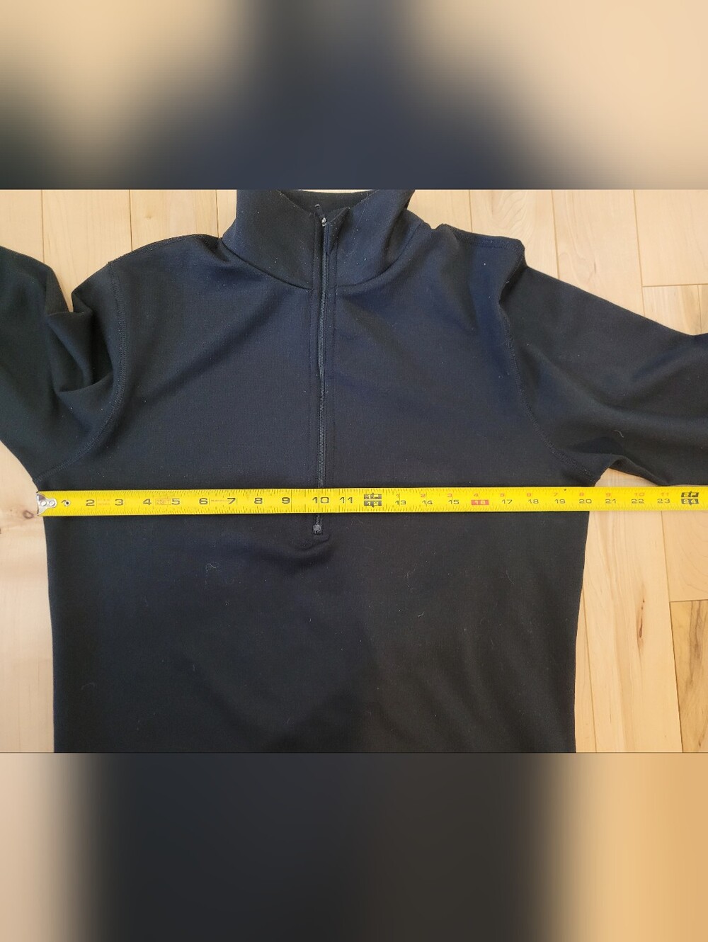 MEC men's size medium black 1/4 zip long sleeve shirt - Picture 5 of 5